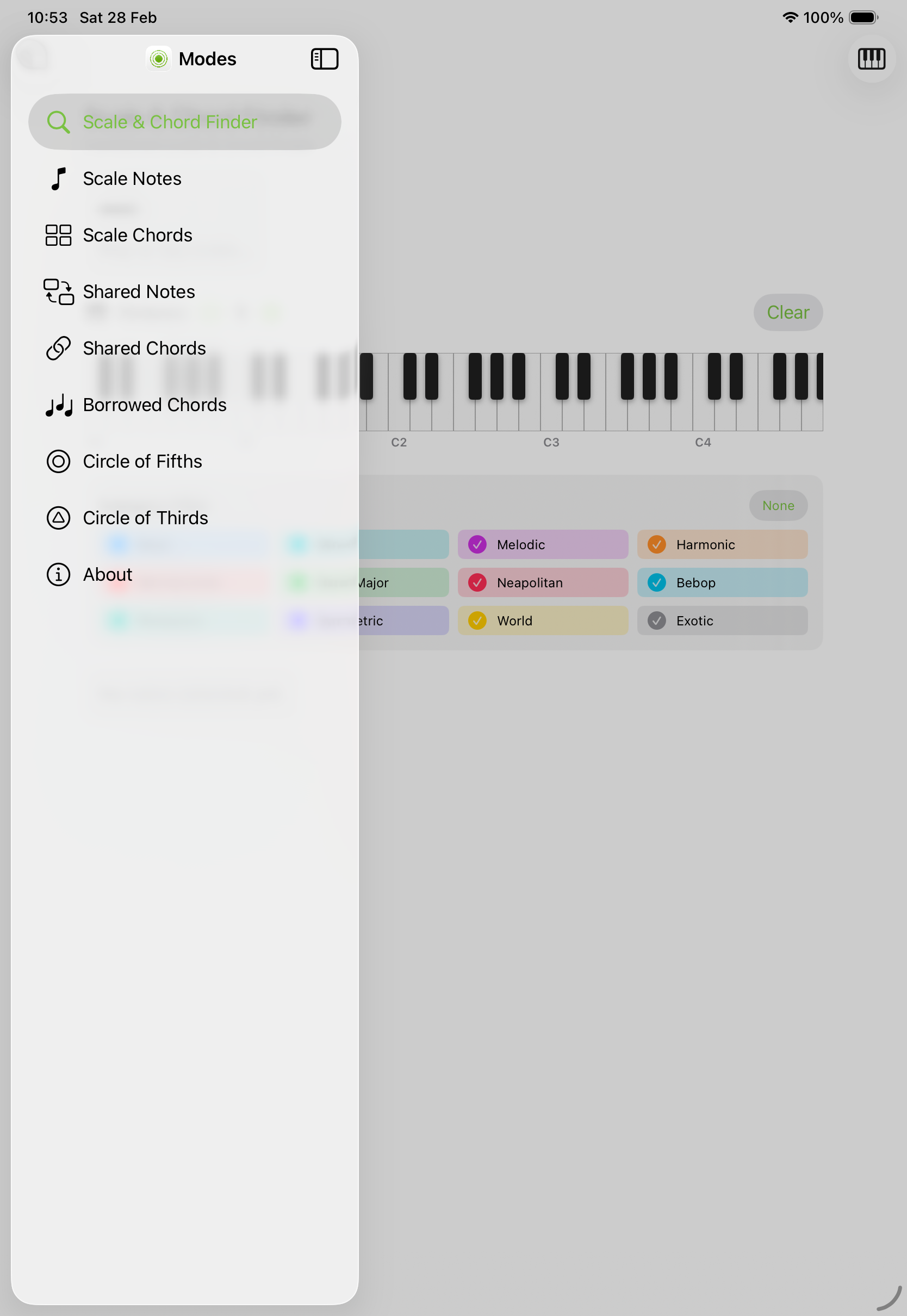 Modes iOS on iPad